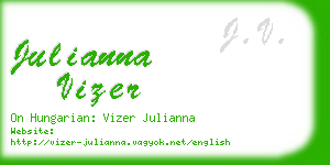 julianna vizer business card